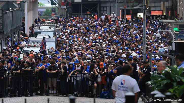 Knicks fan’s trash can grab ends with fines, firing and walk of shame return trip for JPMorgan Chase exec