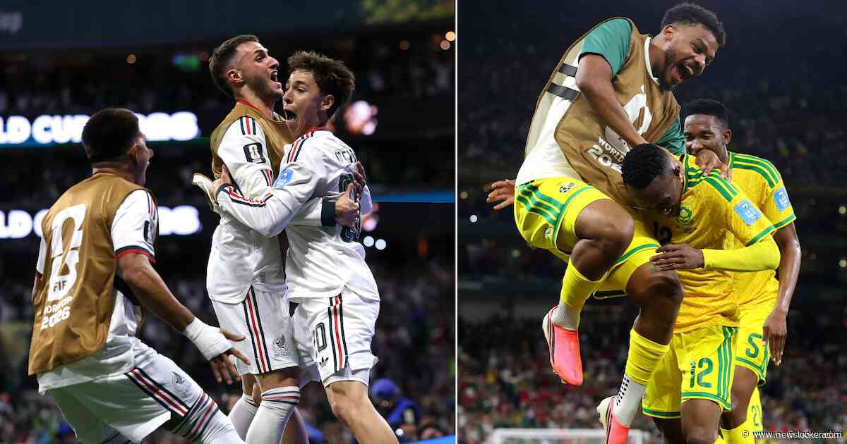 Mexico wint overtuigend na openingsgoal AZ-back Chávez, Zuid-Afrika stunt met plek in zestiende finales
