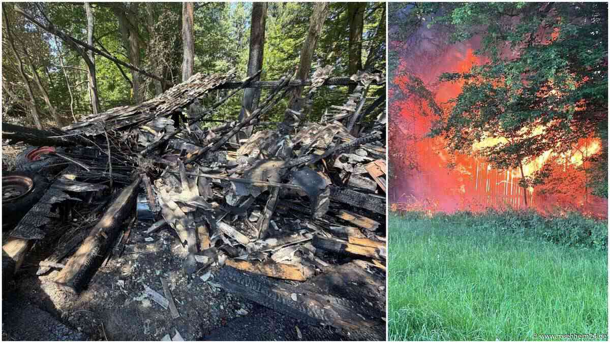 Scheune in Rohrdorf in Schutt und Asche: Warum die Polizei Brandstiftung nicht ausschließt