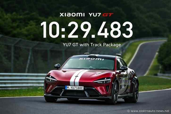 Xiaomi YU7 GT stellt auf Nürburgring fahrerlosen Rekord auf