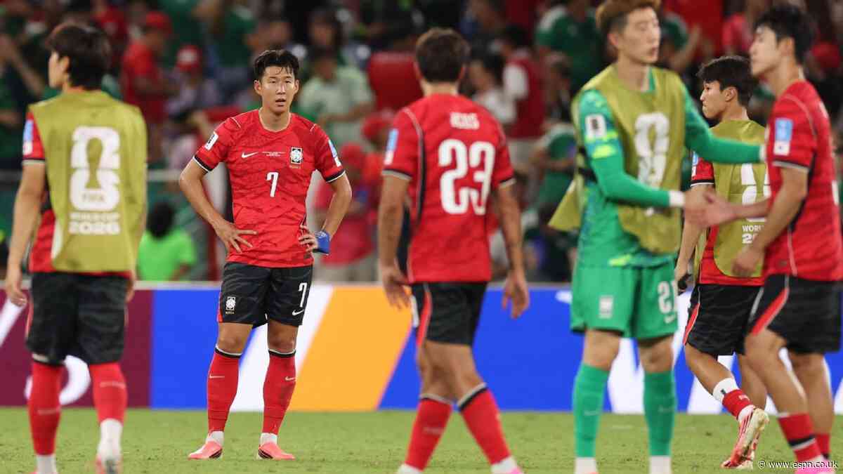 S. Korea could exit WC after 'wrong' Son gamble