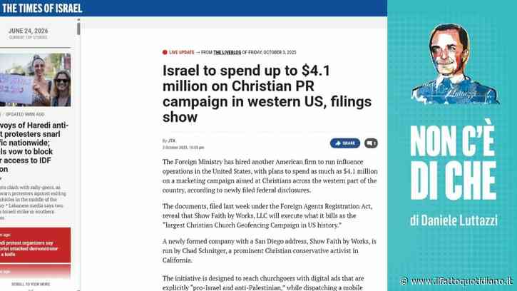 La campagna di Israele per indottrinare le chiese americane