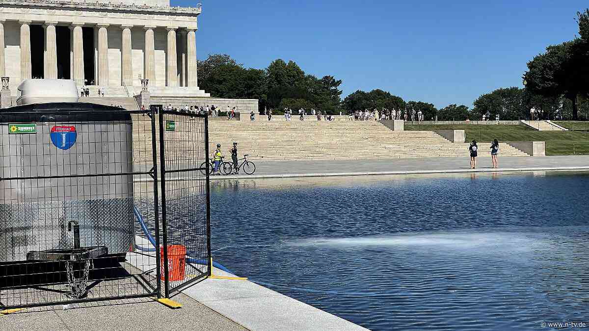 Trump rollte über frische Farbe: Algen-Killertrupp pumpt Nanobläschen ins Wasserbecken