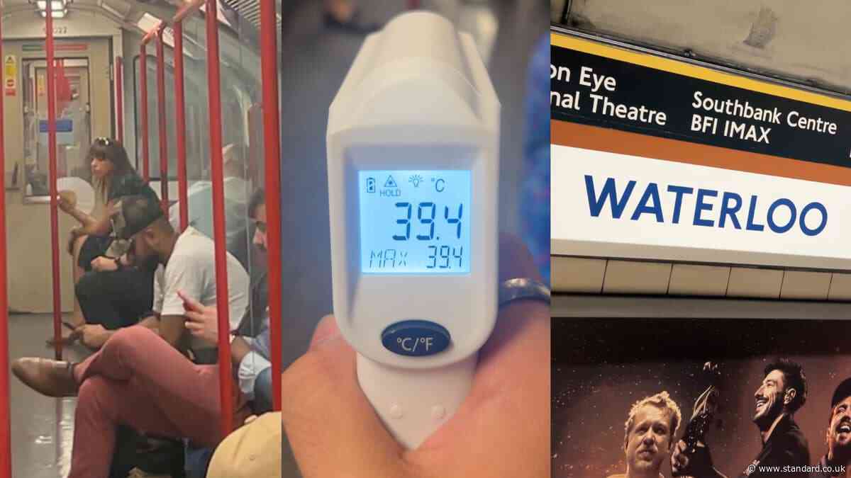 Hot Tube misery: Central line hits 'hellish' 39.4C as temperatures on London Underground soar