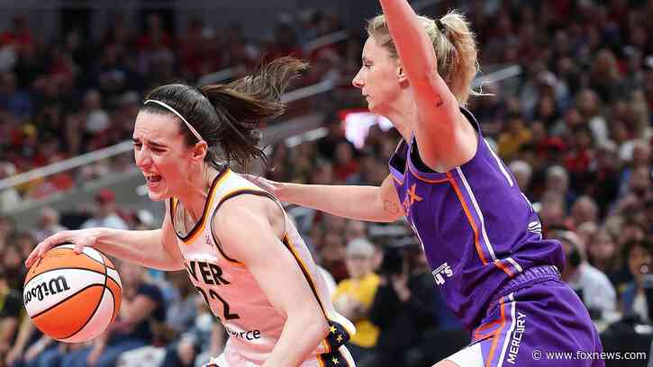 Caitlin Clark shoved in neck during Fever game as another apparent foul on star goes uncalled