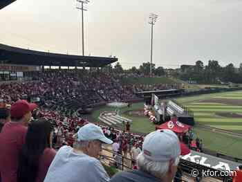 Sooner fans celebrate baseball national championship