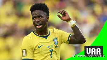 Second Brazil goal ruled out for Vinicius Jr foul