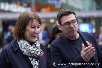 Burnham latest: Reeves says she has ‘more to do’ as chancellor - despite fears she could be demoted
