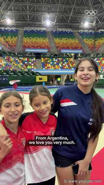 For these girls, meeting Simone Biles was more than a dream come true. ❤️‍🔥🥹#LetsMove #Olympics