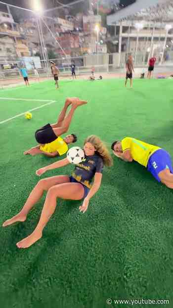 All it takes is a ball and a few friends. ⚽💛 📹: (TT) guga_bxd7 #LetsMove #Olympics