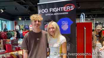 Foo Fighters LIVE as fans form queues in Liverpool ONE