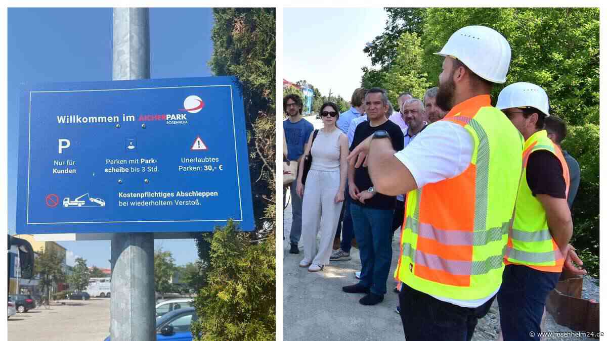 Vollsperrung im Sommer – schärfere Parkregeln: Das ändert sich rund um Rosenheimer Aicherpark