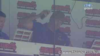 Ryles blows up in coach's box