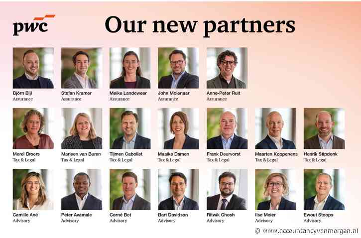 Personalia | PwC benoemt negentien nieuwe partners
