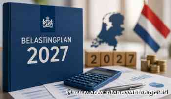 Kabinet presenteert contouren Belastingplan 2027