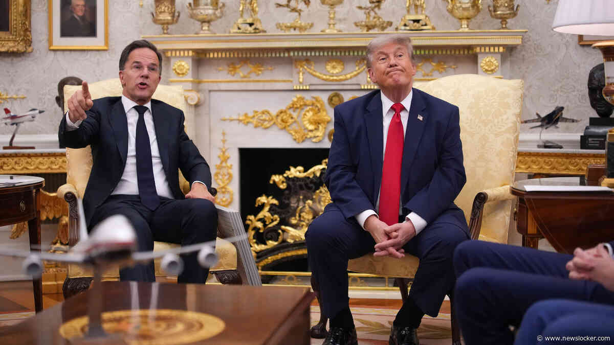 Vleien, paaien én onderbrekingen: Rutte trekt in Oval Office wederom alles uit de kast
