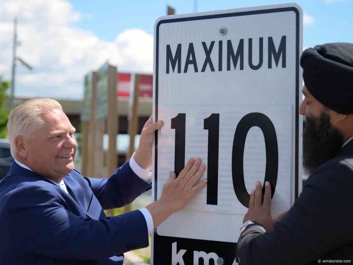 Up to 110 km/h: Ontario to hike highway speed limits