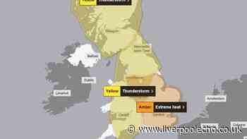 Met Office issues new 10-hour thunderstorm warning for Merseyside