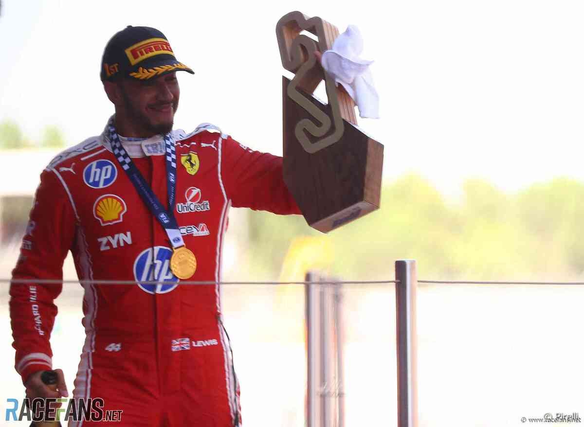Hamilton not thinking of eighth title yet after breakthrough Ferrari victory | Formula 1