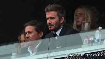 David Beckham's nine-word comment at England game leaked as he sums up World Cup frustration