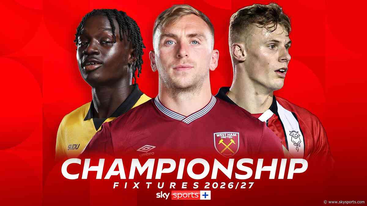 West Ham visit Burnley on opening Championship weekend - every game live on Sky