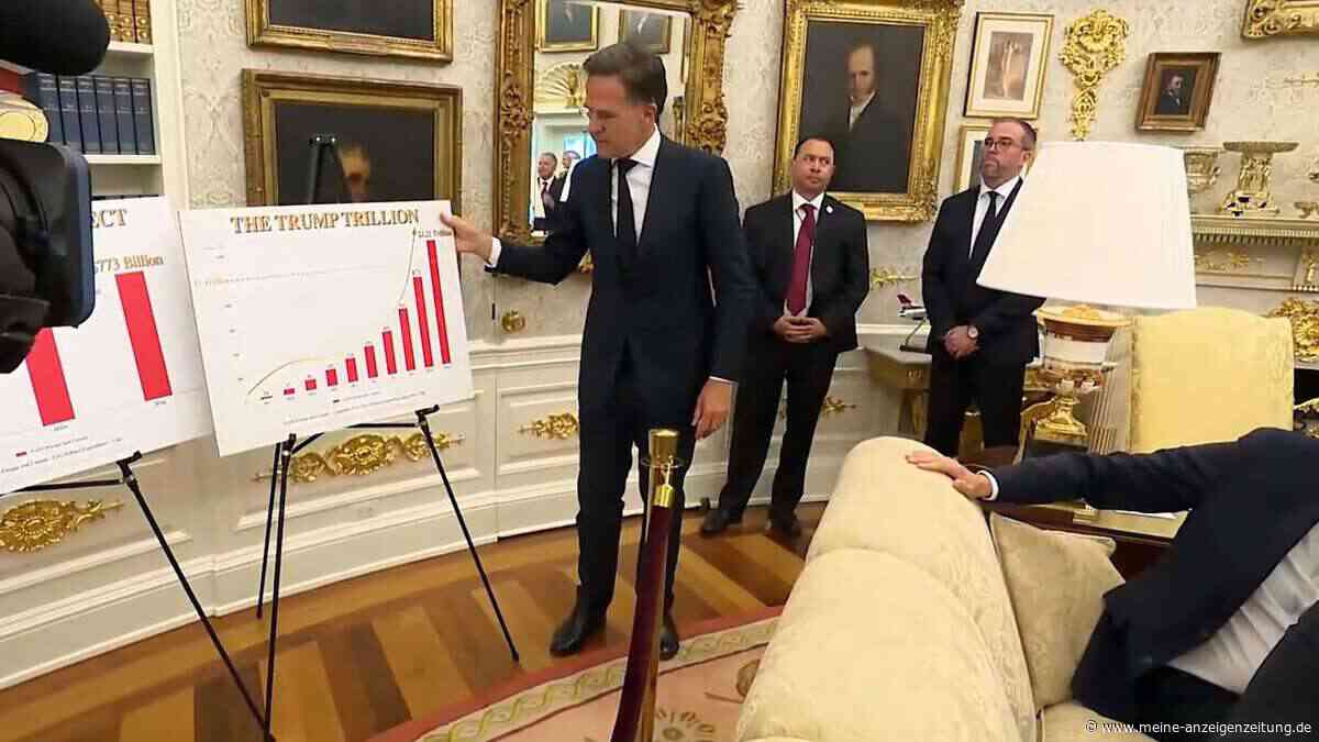 Clever oder peinlich? NATO-Generalsekretär Rutte versucht, Trump mit skurriler Präsentation zu schmeicheln