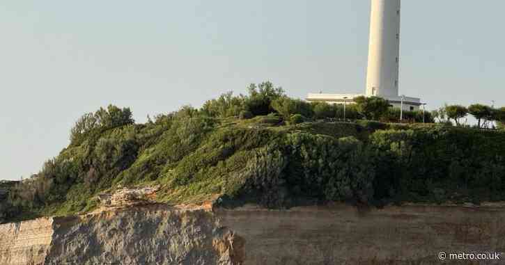 Diver killed and another missing after cliffs collapse caused massive wave