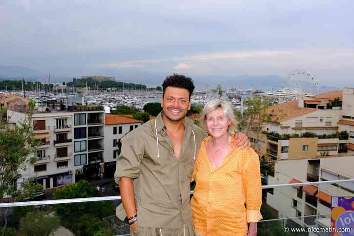 Un film en avant-première, L’humour à la plage, Kev Adams et Chantal Ladesou ne se quittent plus à Antibes.