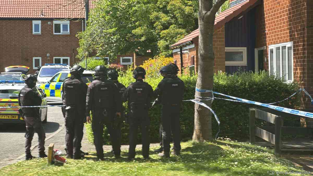 Hemlington cordon LIVE: Homes evacuated as man 'barricades himself' in property