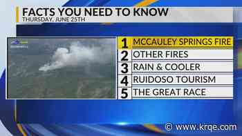 Evacuations ordered, New Mexico wildfires, Rain chances, Ruidoso tourism, The Great Race