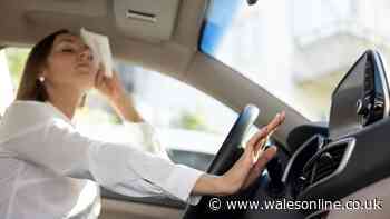 Is it illegal to sit in car with engine running for air con?