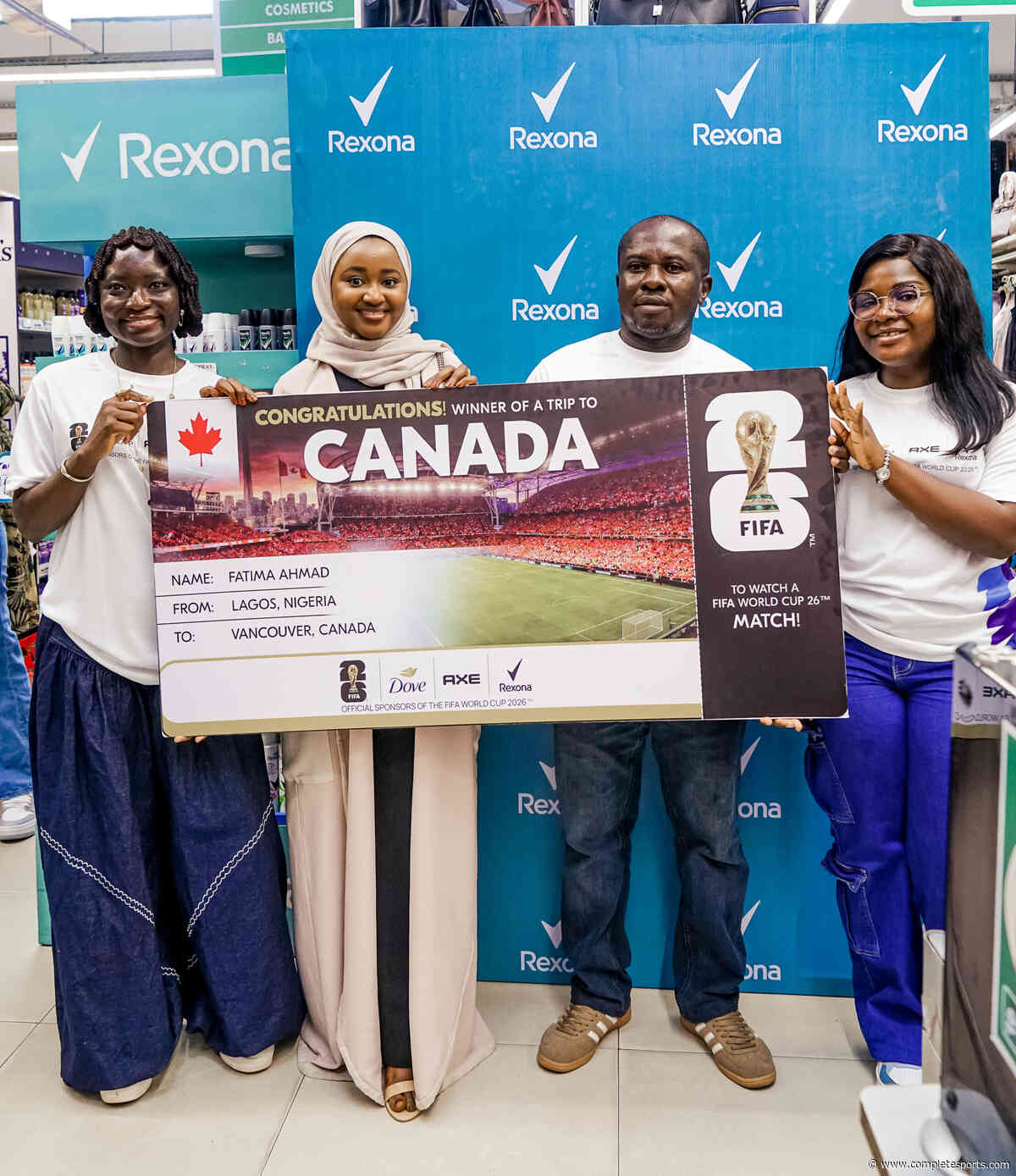 Winners Emerge At Rexona Consumer Promotion, Get Tickets To Watch FIFA World Cup 2026 Matches