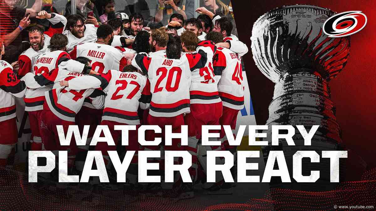 Watch Every Canes Player React to Winning the Stanley Cup
