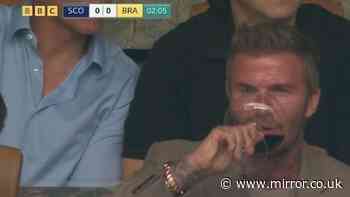 David Beckham leaves fans gobsmacked as England icon's World Cup moment caught on camera