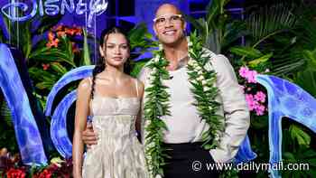Dwayne 'The Rock' Johnson says Aussie Moana actress is set to become next big Hollywood star as he attends Sydney premiere in retro glasses: 'Her life will never be the same'