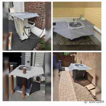 Oklahoman creates AC shade to help lower the utility bill