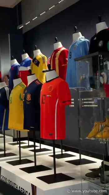 On display NOW at the Empire State Building - Classic Football Shirts Exhibition!