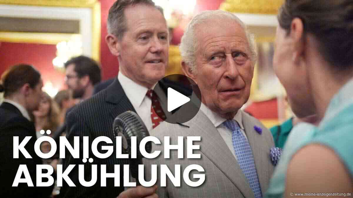 Video: König Charles schwitzt im Palast – royale Lösung gegen die Hitze