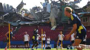 Zweden traint in deels ingestort stadion: 'Wat is hier in vredesnaam gebeurd?'