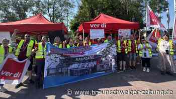 In Gifhorn und Wolfsburg legen Mitarbeiter von Kaufland die Arbeit nieder