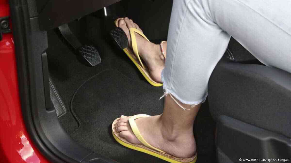 Lieber was Festes  – Tipp: Flip-Flops am Steuer