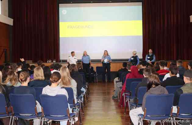 POL-KB: Bad Arolsen - "Cops im Dialog - Polizei und Schule im Austausch": Präventionsveranstaltung der Polizeidirektion Waldeck-Frankenberg mit Schülern der Kaulbachschule