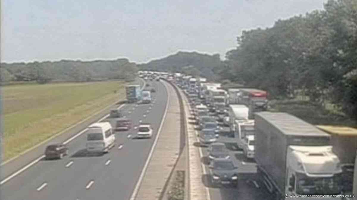 M6 RECAP as all traffic held on carriageway after 'multi-vehicle collision'