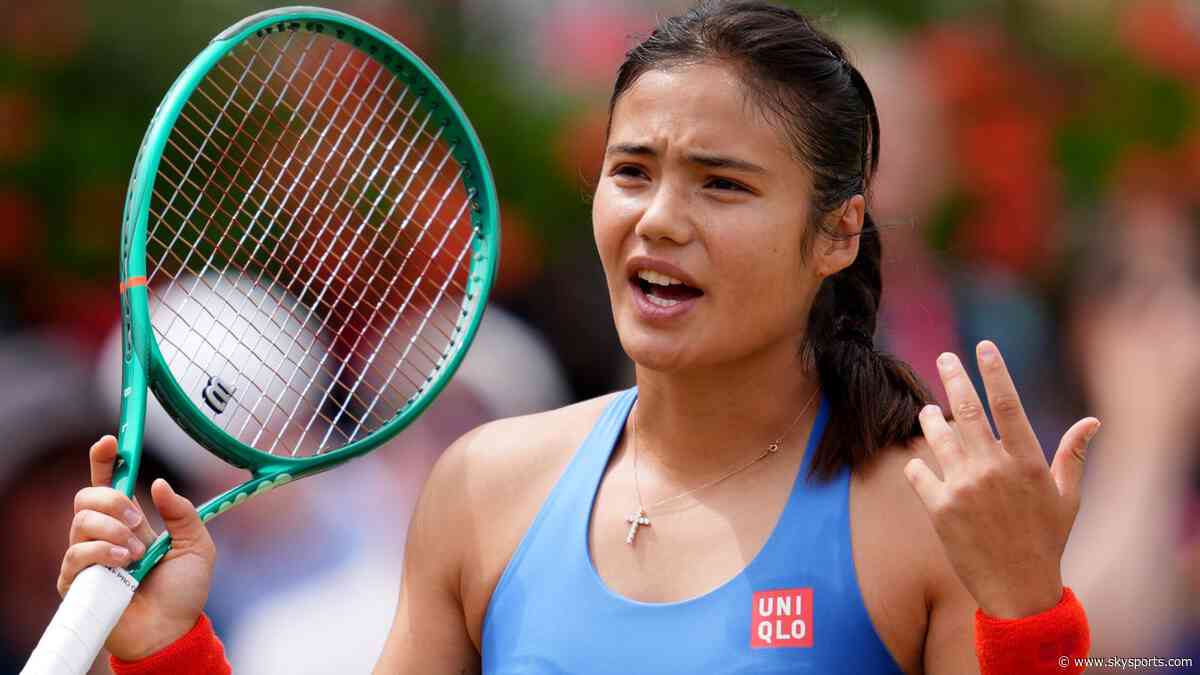 Raducanu emerges as doubt for Wimbledon
