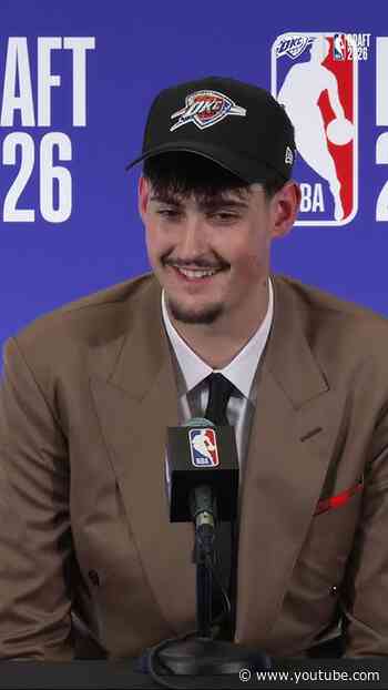Aday's ready to get to Loud City 🤝  #okcthunder