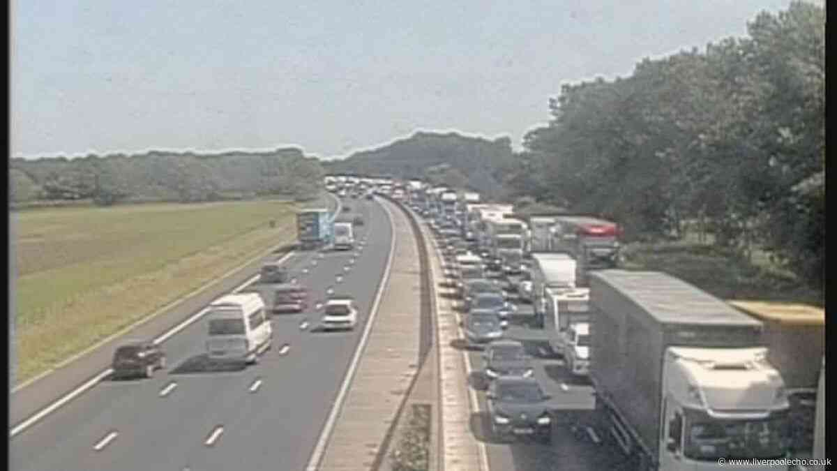 M6, M56 and M53 incidents cause delays in motorway chaos - live updates