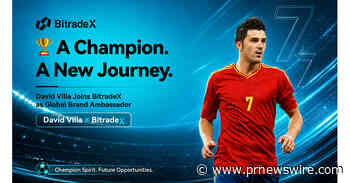 David Villa Appointed as Global Brand Ambassador for BitradeX