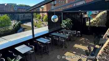 The roof terrace in Newcastle that's like being in Ibiza and there's even a disco ball!