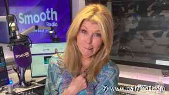 Kate Garraway gets the giggles as she gives her radio producer an 'eyeful' when her wrap dress 'completely falls off' moments before going on air