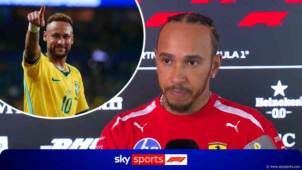 'Like a brother!' | Hamilton praises Neymar after echoing 'powerful message'